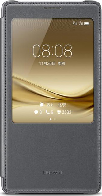 Huawei Mate 8 Original Leather Case Gray Gold Brown