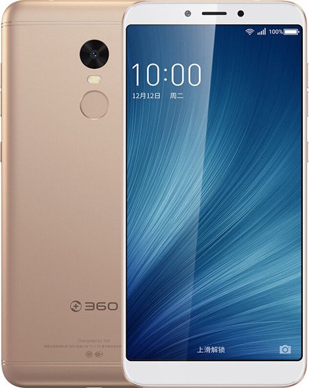 360 N6 Cell Phone Gold 64GB ROM 6GB RAM 5.93-Inch