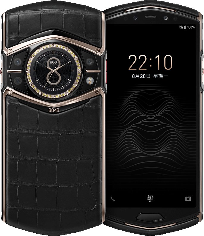 8848 M6 Cell Phone Alligator Skin Black 12GB RAM 1TB ROM