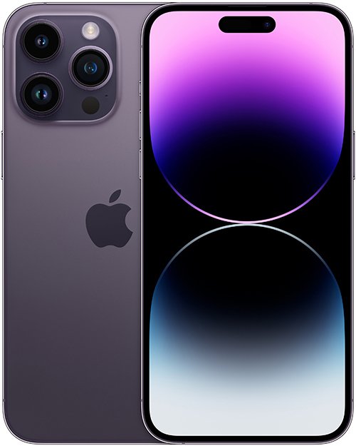Apple Iphone 14 Pro Max Cell Phone Purple 128GB