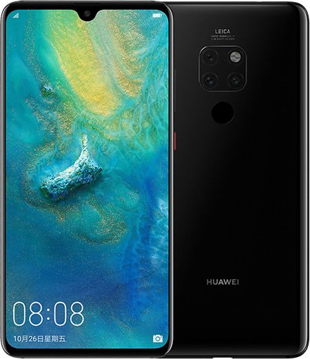 Huawei Mate 20 Cell Phone Black 6GB RAM 128GB ROM 6.53-Inch