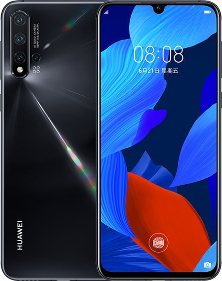 Huawei nova 5 Cell Phone Black 8GB RAM 128GB ROM 6.39-Inch