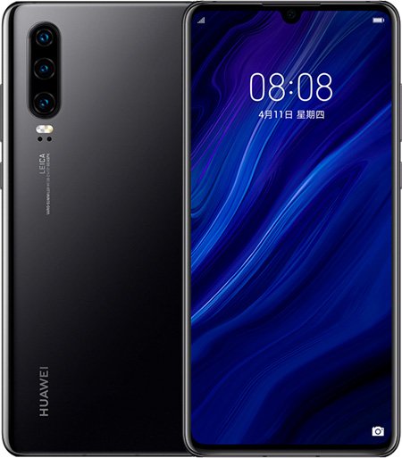 Huawei P30 Cell Phone Black 8GB RAM 128GB ROM 6.1-Inch