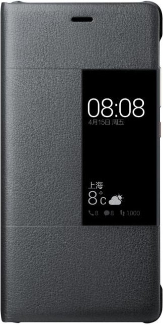 Huawei P9 Original Leather Case Gray Gold Brown