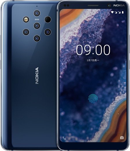 Nokia 9 Cell Phone Blue 6GB RAM 128GB ROM 5.99-Inch