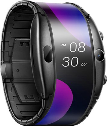 Nubia Alpha Cell Phone Watch Black 1GB RAM 8GB ROM 4.01-Inch