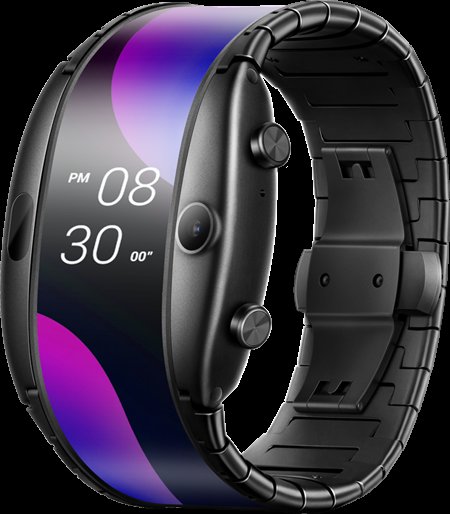Nubia Alpha Cell Phone Watch Black 1GB RAM 8GB ROM 4.01-Inch
