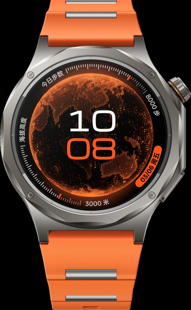 OPPO Watch X3 Orange - Aerospace-Grade Titanium Build, Sapphire Crystal Glass