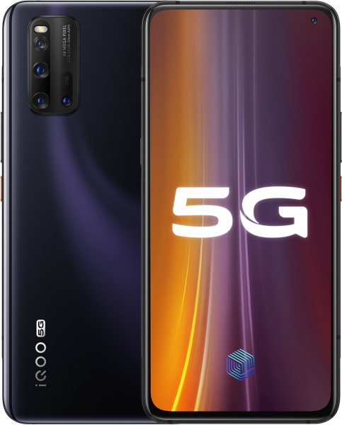 BBK VIVO IQOO 3 Cell Phone Black 128GB ROM 8GB RAM