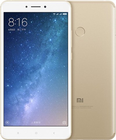 Xiaomi Max 2 Cell Phone Gold 6.44-Inch