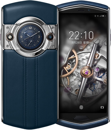 8848 M5 Cell Phone Calfskin Edition Blue 5.65-Inch Brand New Original