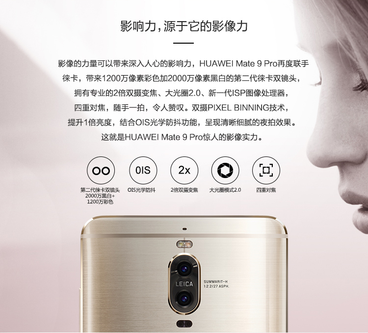 Ondeugd achterlijk persoon expositie Buy Huawei Mate 9 PRO Cell Phone Gold 128GB Online With Good Price