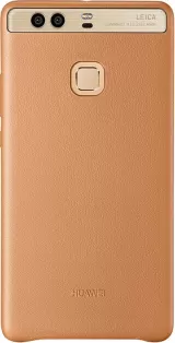 Huawei P9 Plus Original Calfskin Leather Case Brown Black Blue — photo 1