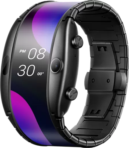 Nubia Alpha Cell Phone Watch Black 1GB RAM 8GB ROM 4.01-Inch