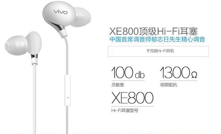 VIVO Original Earphone XE800