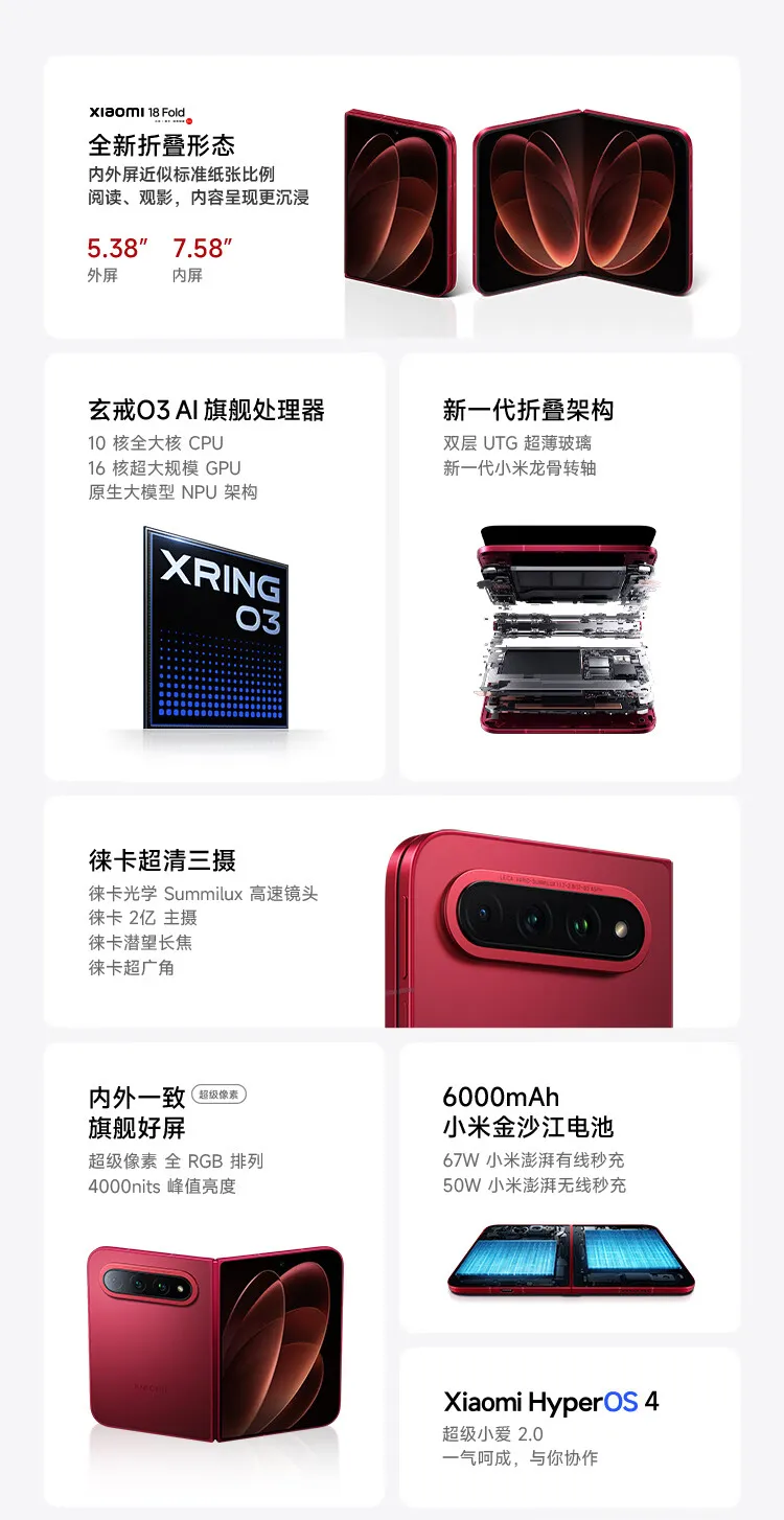 Buy Xiaomi 18 Fold | Best Price, Ships Worldwide