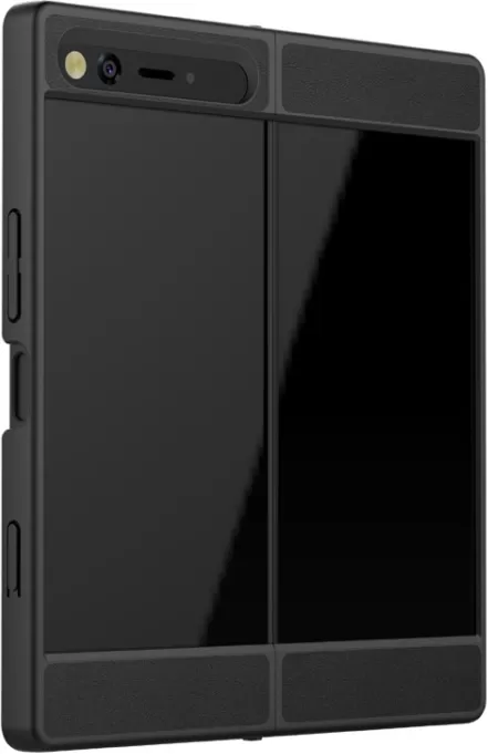 Zte AXON M   Protector Case With Tempered Glass Screen Protector Black