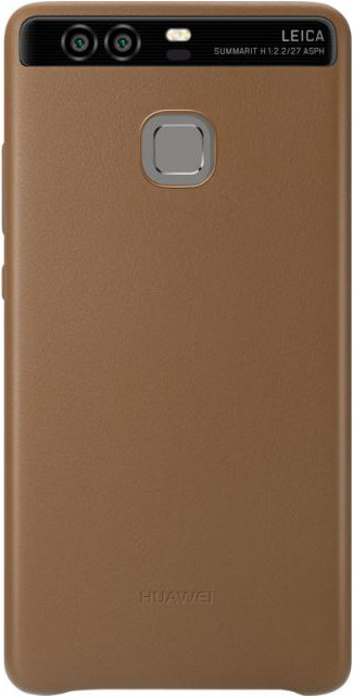 Huawei P9 Original Calfskin Leather Case Brown Black Blue