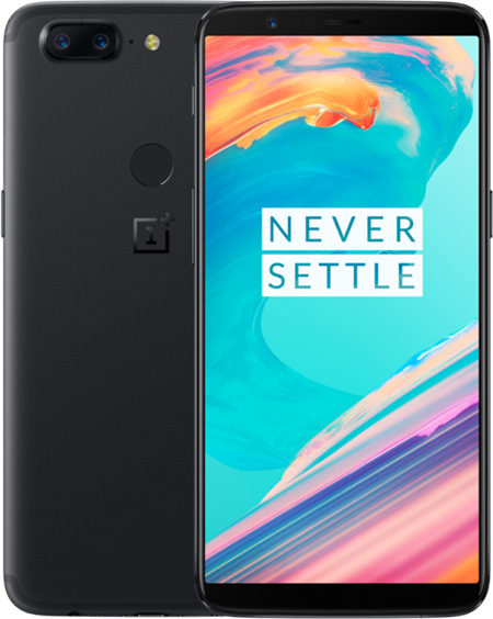 OnePlus 5T Cell Phone Black 128GB 6.01-Inch Brand New Original